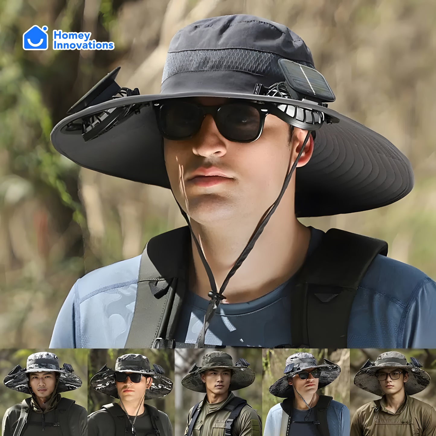 Homey Innovations™ Solar Fan Hat