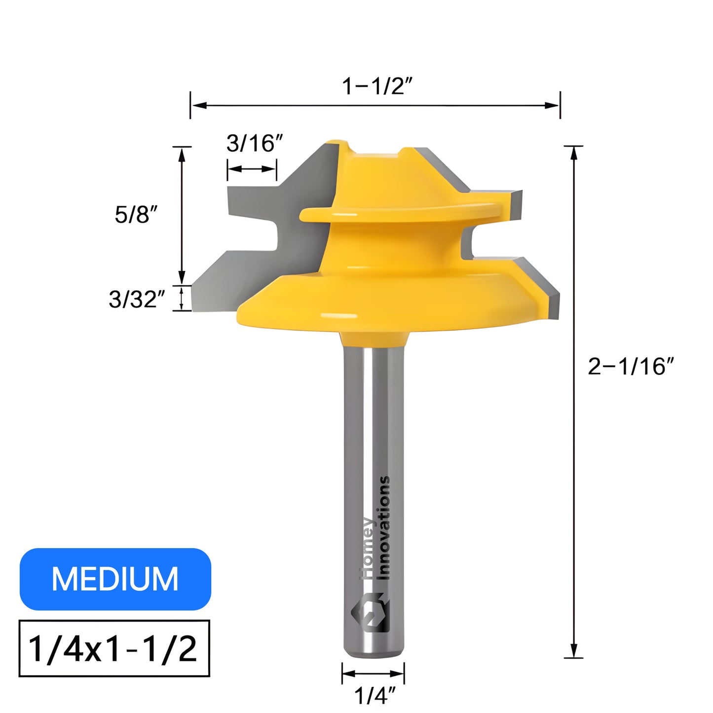 Homey Innovations™ Miter Router Bit Set