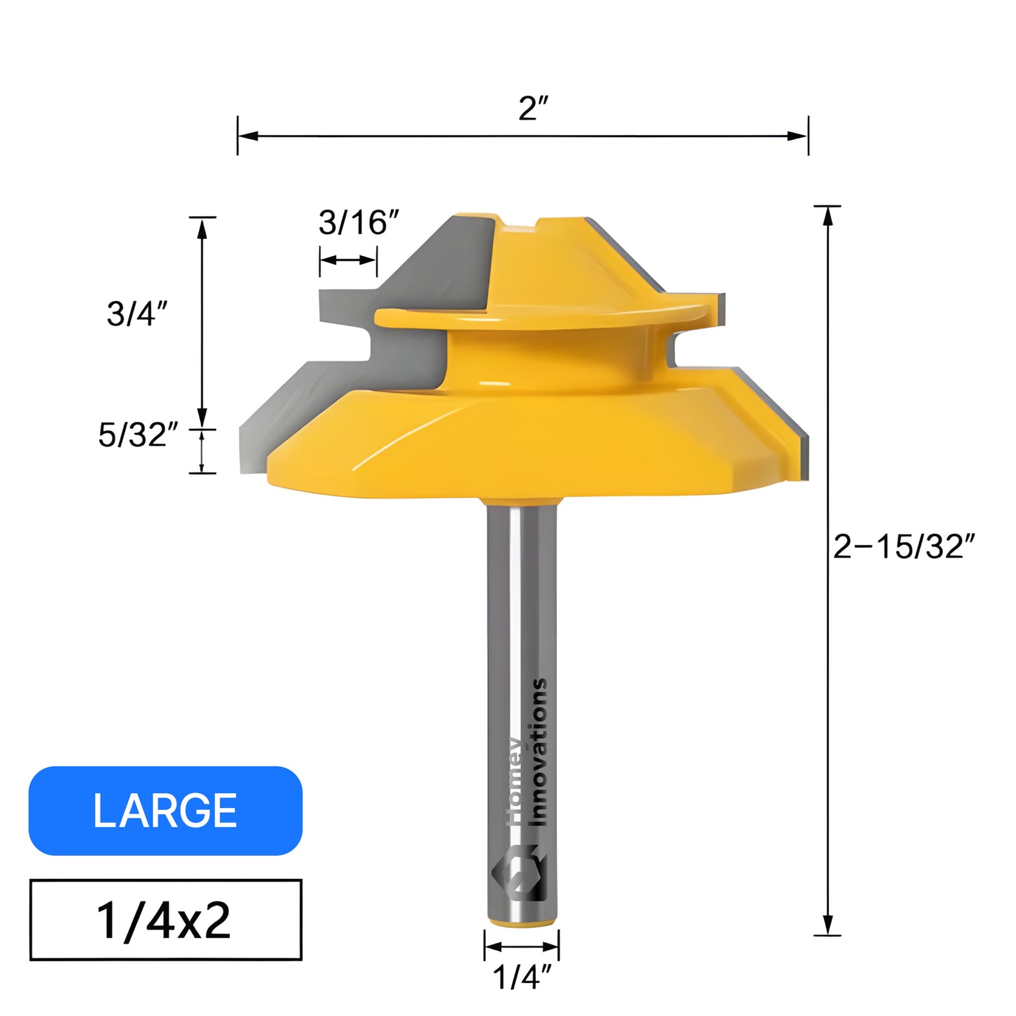 Homey Innovations™ Miter Router Bit Set