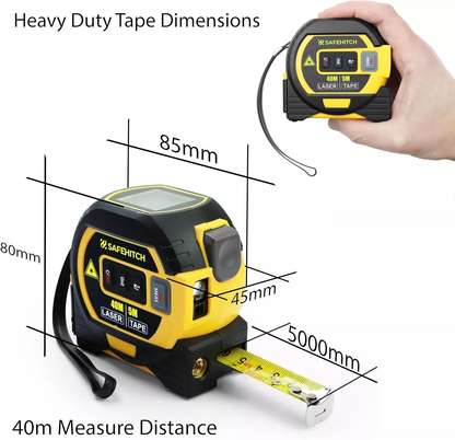 Homey Innovations™ 3-in-1 Laser Tape Measure